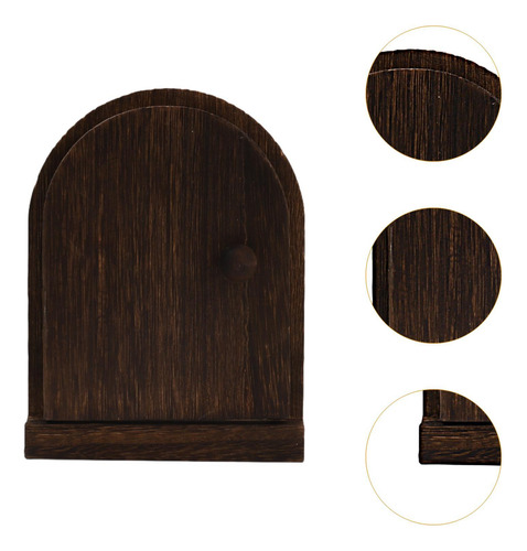Cubierta Protectora De Interruptor De Madera, Marron Oscuro