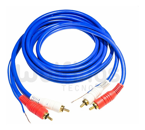 Imagen 1 de 4 de Cable 2 Rca Macho 2 Mts Audio Profesional Estereos Consolas