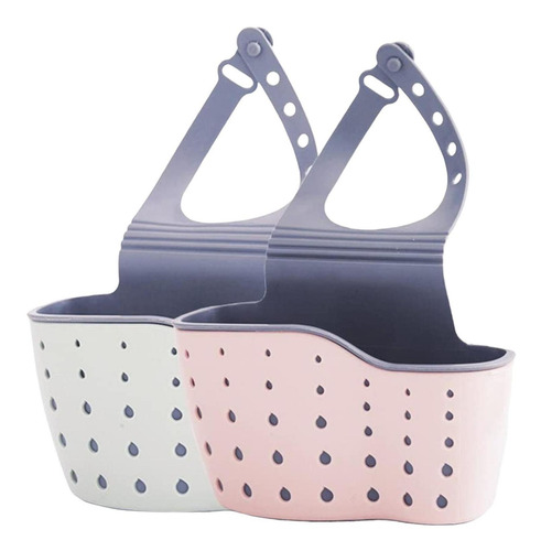 Imagen 5 de 10 de 10 Porta Esponjas Rosa Organizadores Cocina Jabon Escurridor