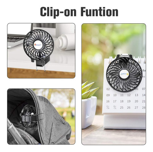 Versiontech. Mini Ventilador Portátil, Ventilador De Escrito