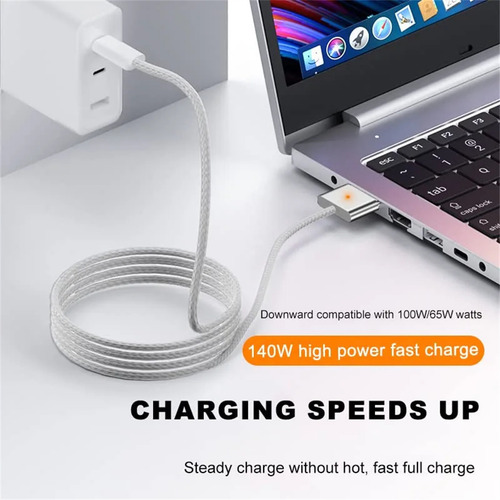 Cable De Carga Tipo C A Magnético 3 Para Macbook Air Pro