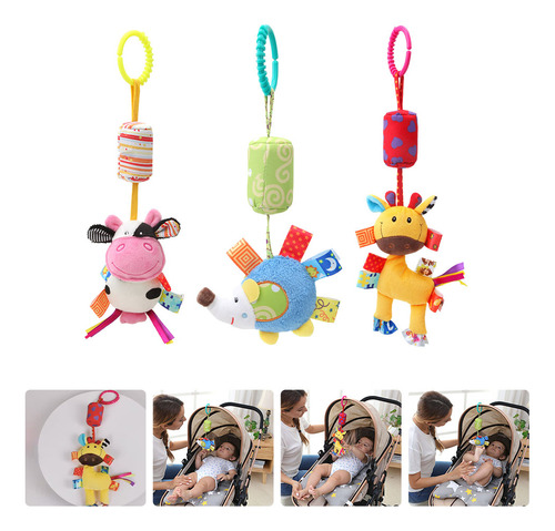 Colgante De Peluche Modelo Stroller, 3 Unidades