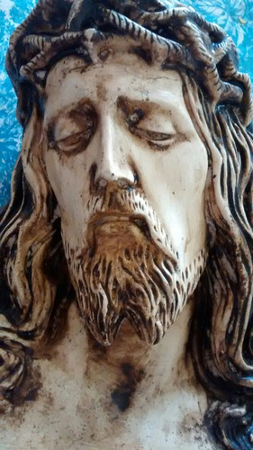 Rostro/ Cabeza De Jesús Cristo Pintado A Mano Para Colgar