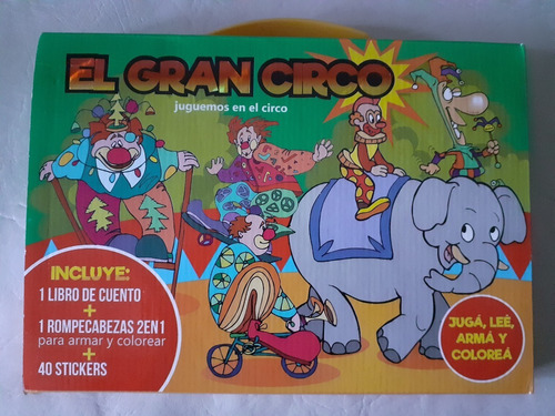 Set De 4 Valijas P Niños Cuento + Rompecabezas + Stickers X4