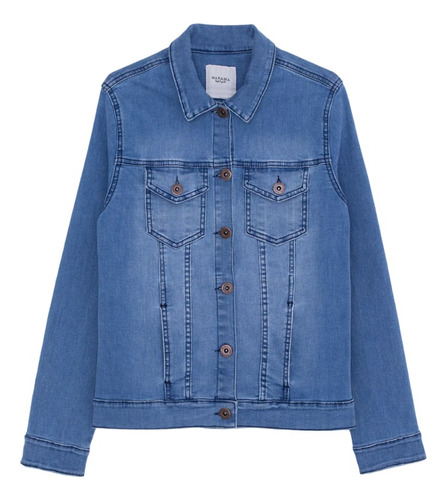 Campera Jean Niño Niña Wanama Kids Denim Basic Unisex