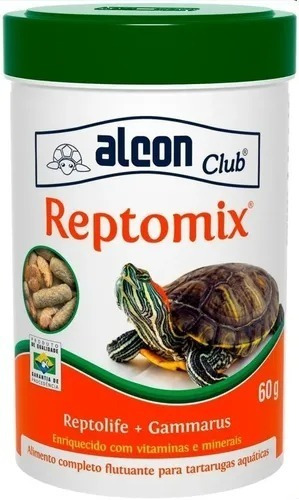 Ração Alcon Reptomix Tartaruga Aquática 60g - Com Camarão