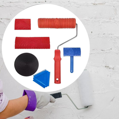 Conjunto De Herramientas De Pintura De Grano De 6 Estilo A