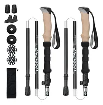 Comprar 2 Piezas Bastones De Trekking Senderismo Bastones Plegables