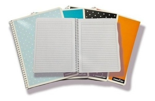 Cuaderno Esquela 16x21cm T/ Flexible 80 Hs C/espiral X 5 Uni