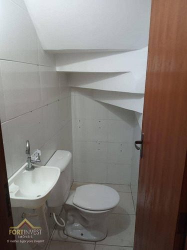 Imagem 7 de 16 de Sobrado Com 2 Dormitórios À Venda, 56 M² Por R$ 239.000,00 - Tude Bastos (sítio Do Campo) - Praia Grande/sp - So0268