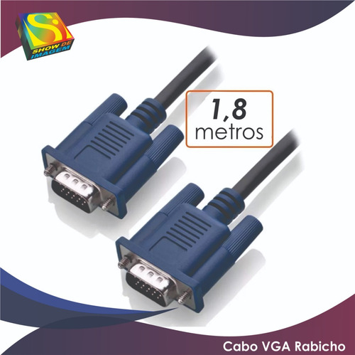 Cabo De Vídeo Vga Macho X Macho #baratao