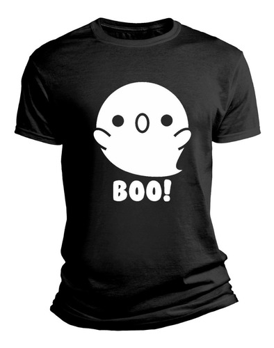 Playera Halloween Fantasma Boo Kawaii Hombre Mujer Niño