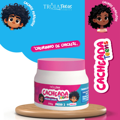 Máscara Hidratação Cacheada Kids Cheiro De Chiclete 250g