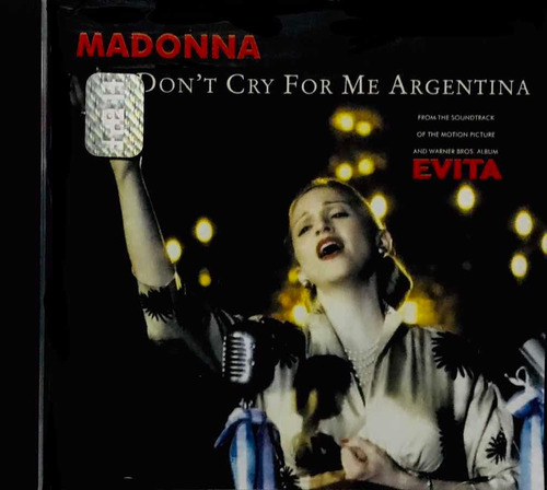 Madonna - Dont Cry For Me, Argentina Cd Single Seminuevo