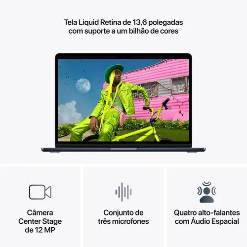 Macbook Air 13 Polegadas M5 10cpu 8gpu 16gb 512gb Midnight