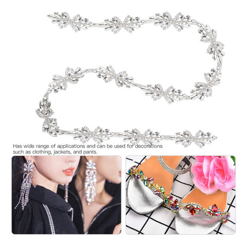 Apliques De Diamantes De Imitación De Cristal, 1 Yarda De A