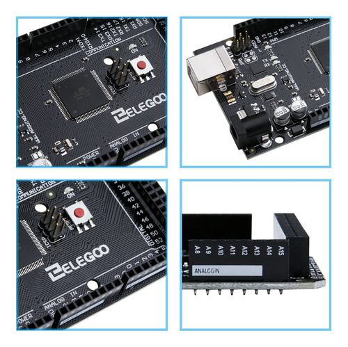 Placa Elegoo Mega R3 Atmega 2560 Y Elegoo Kit De Módulos De