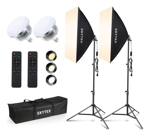 Kit Iluminacion Fotografia Softbox 20x28  85w 2700-6400k