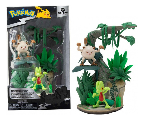 Pokemon Ambiente De Jungla Silvestre - Mankey & Treecko