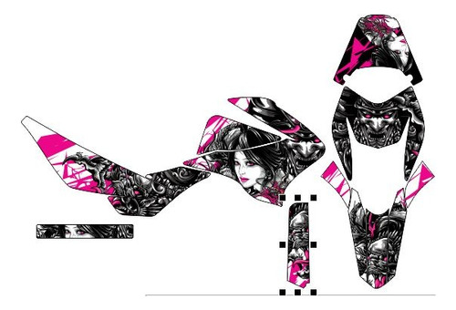 Stickers Para Raptor660r  Medusa