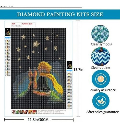 Imagen 6 de 7 de Pintura De Diamantes 5d Diseño Principito