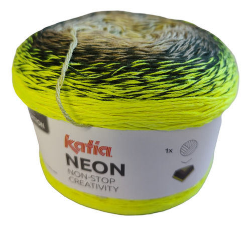 Hilo Fino Fluo Katia Neon Cake X 200 Grs Crochet Tricot 