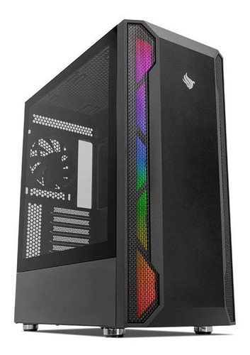 Gabinete Gamer Pichau Alcor ll, MID-Tower, Lateral de Vidro Temperado, com 1 fan