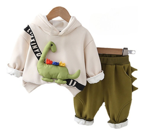 Conjunto De Pants Con Sudadera Dinosaurio