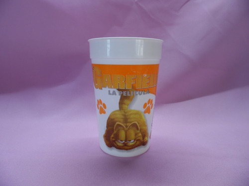 Vaso De Coleccion Edicion Garfield La Pelicula *año 2004* (Usado)