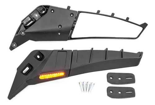 Espejo Retrovisor De Ala Fija 12v Para Ninja 250 300 H2 H4