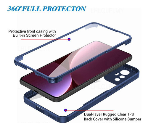 B Para Funda De Teléfono Xiaomi Redmi Note 12 Pro 5g 12c A1