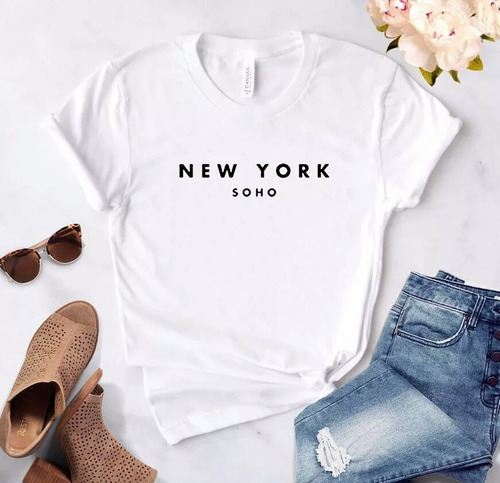 Camiseta Para Dama New Yokr Soho