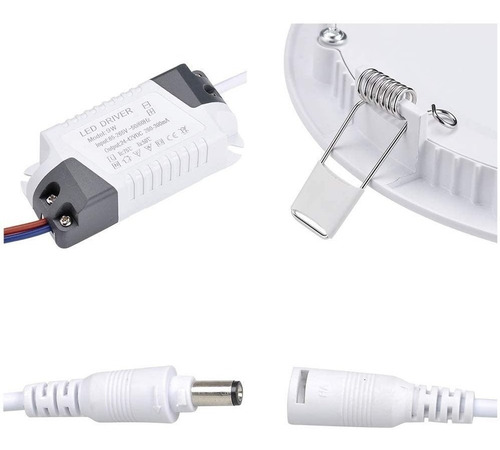 Imagen 2 de 4 de Panel Led 3w Redondo Incrustar X 7 Unidades.