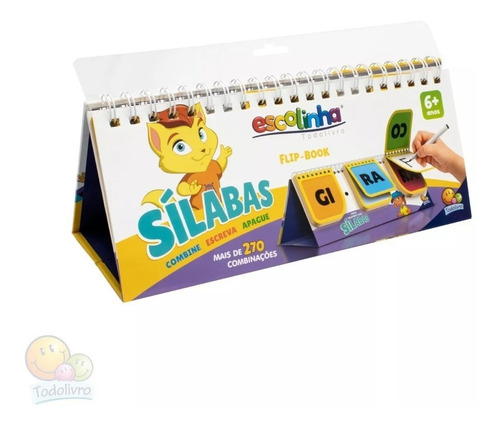 Flip-book - Combinações Divertidas: Sílabas (escolinha Todolivro) | Todolivro