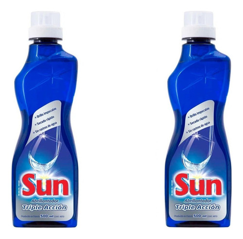 Detergente Sun Abrillantador Abrillantador -1 -1 en botella 500 ml