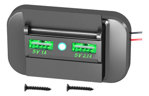 2 Panel De Salida Usb For Rv, Cargador De Teléfono