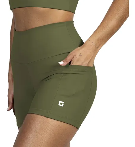 Shortinho Para Corrida Academia Feminino Com Bolsos