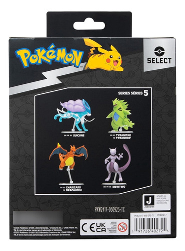 Figura Articulada 15cm Pokemon Select Jaswares Mewtwo