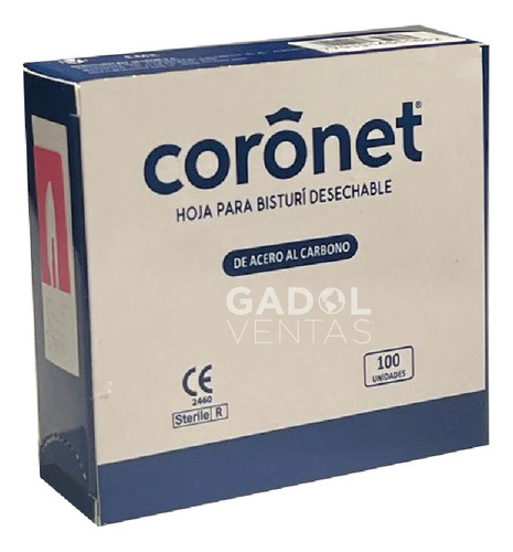 Hojas De Bisturí Coronet Caja X 100 Un. Numero 10