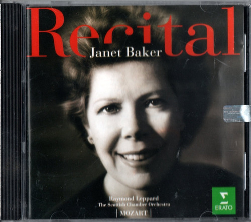 Cd Novo Lacrado Janet Baker Recital Raymond Leppard