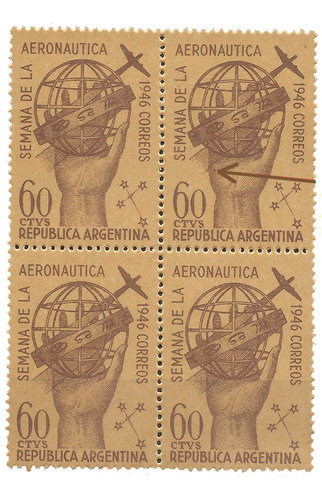 Argentina 470 Gj 934 Variedad Punto Semana Aeronáutica Mint 