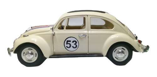 Herbie Custom Vw Sedan 1967 Esc:1/24 Kinsmart Cupido Motori Color Beige