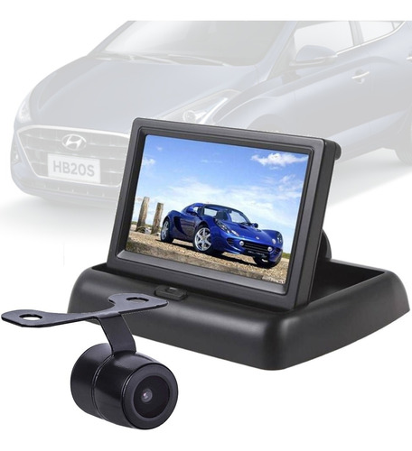 Monitor 4.3  Display + Camera Borboleta Hyundai Hb20 S/x