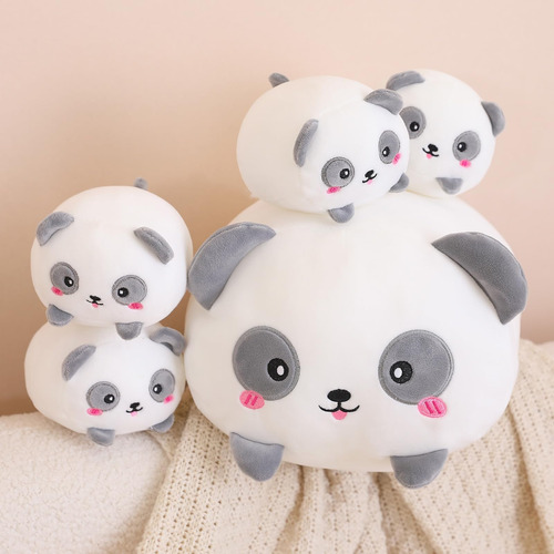 Almohada Panda Mommy 4 Adorables Crías De Panda En Su Vien