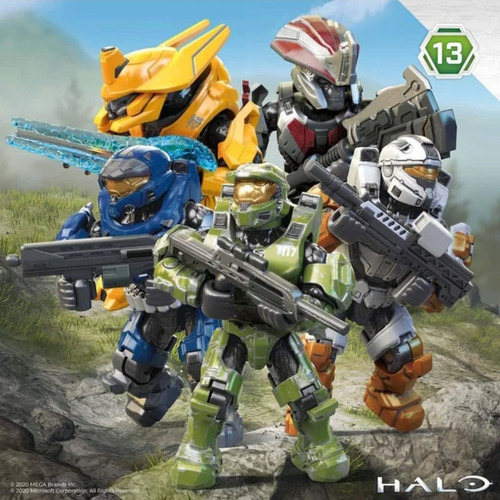 Mega Construx Halo Heroes Serie 13 Con Stand + 2 Regalos (Usado)