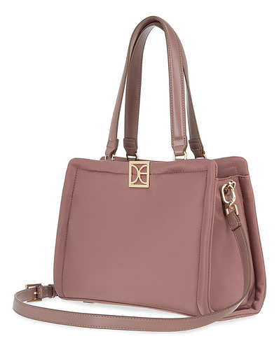 Bolsa Satchel Cloe Llaldemi Grande Color Rosa