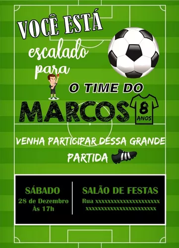 Convites Futebol convites