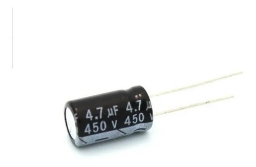 Imagem 6 de 6 de Capacitor Eletrolítico 4,7uf X 450v 105º - 50 Unidades