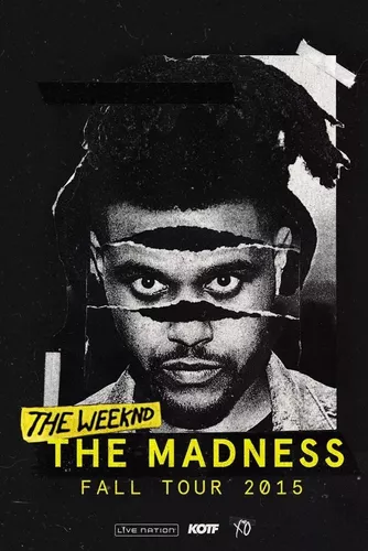 Poster - The Weeknd - 2015 Tour - Art Decor 33 Cm X 48 Cm