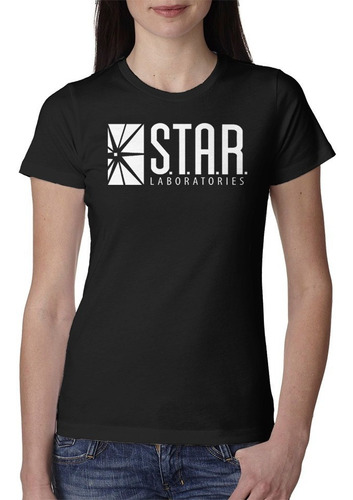 Playera The Flash S.t.a.r Laboratories Star Mujer